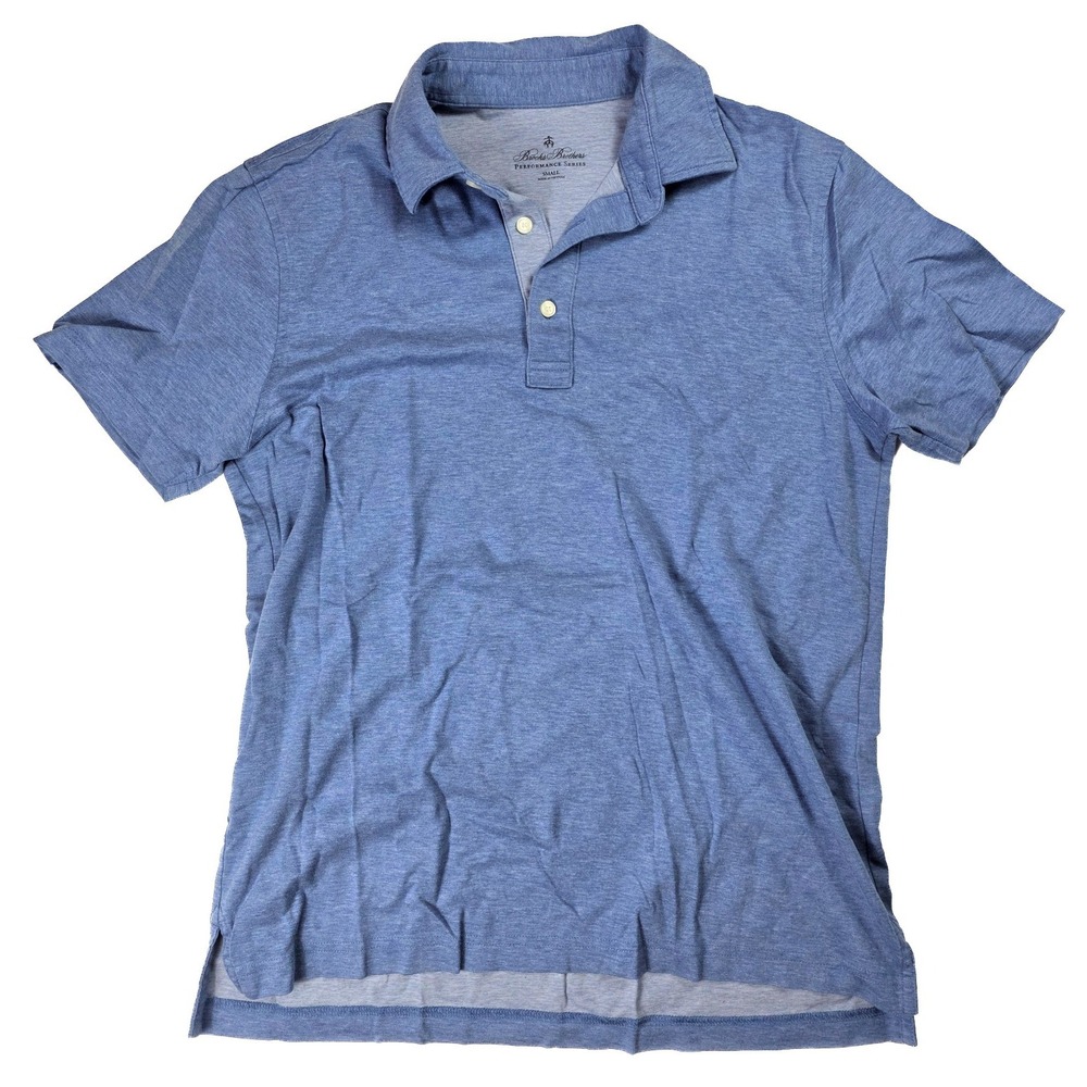 Brooks Brothers Blue Performance Polo Men's Size Small